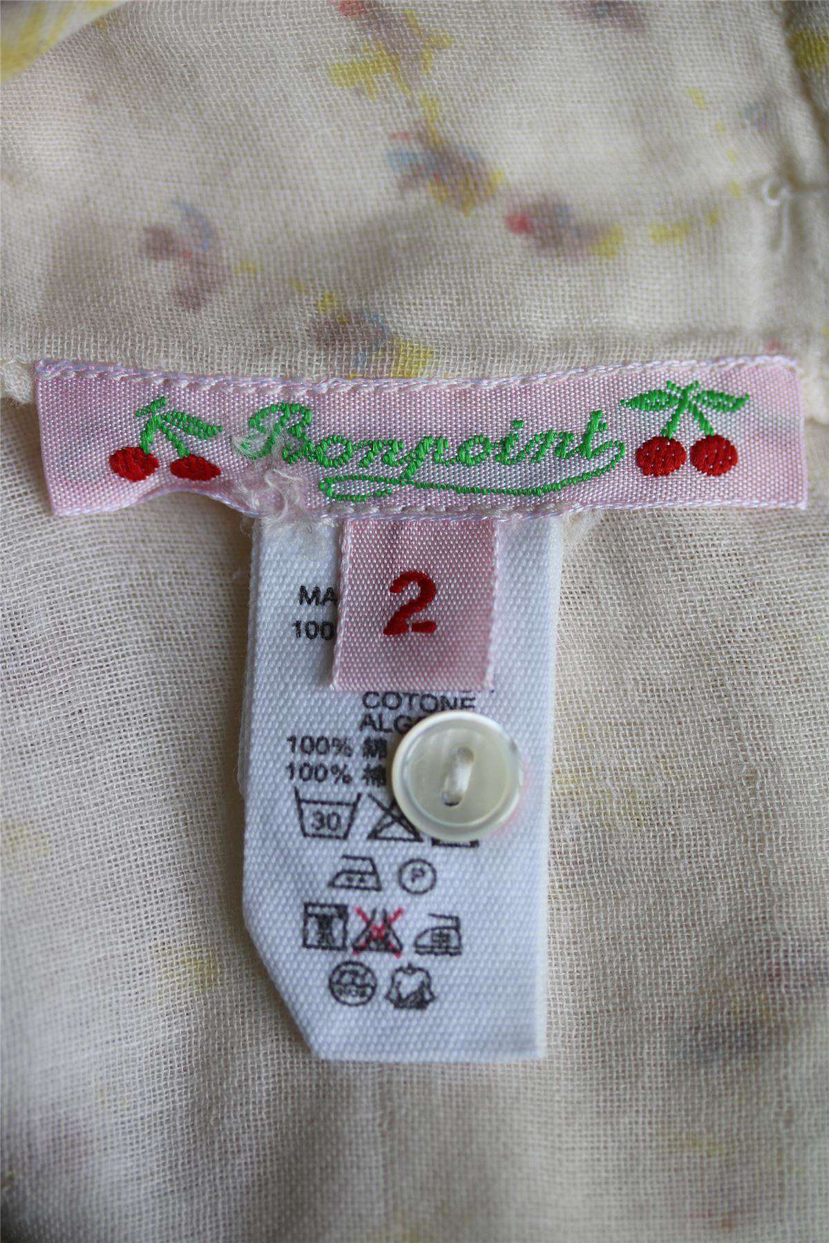 BONPOINT GIRLS IVORY GANITI BLOUSE TOP 2 YEARS - Image 3
