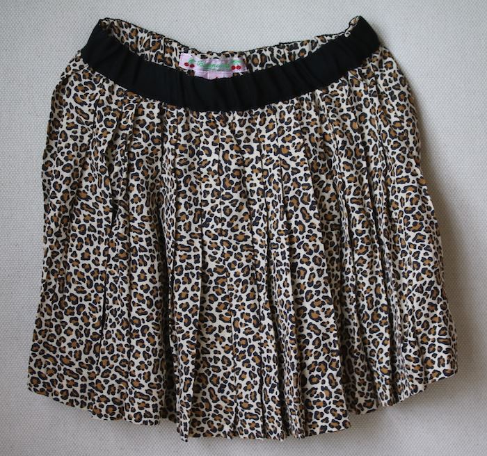 BONPOINT GIRLS LEOPARD PRINT SKIRT 4 YEARS - Image 3