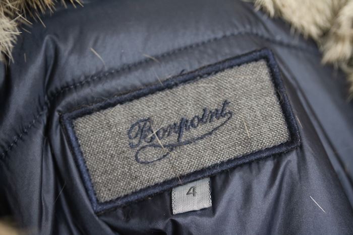 BONPOINT GIRLS NAVY BLUE FLAKE PARKA JACKET 4 YEARS - Image 4