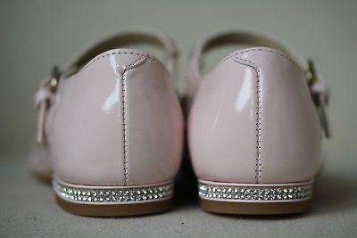BONPOINT GIRLS PALE PINK PATENT LEATHER SHOES EU 24 UK 7 - Image 4