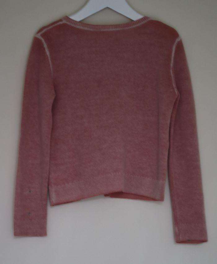 BONPOINT GIRLS PINK CARDIGAN 6 YEARS - Image 2