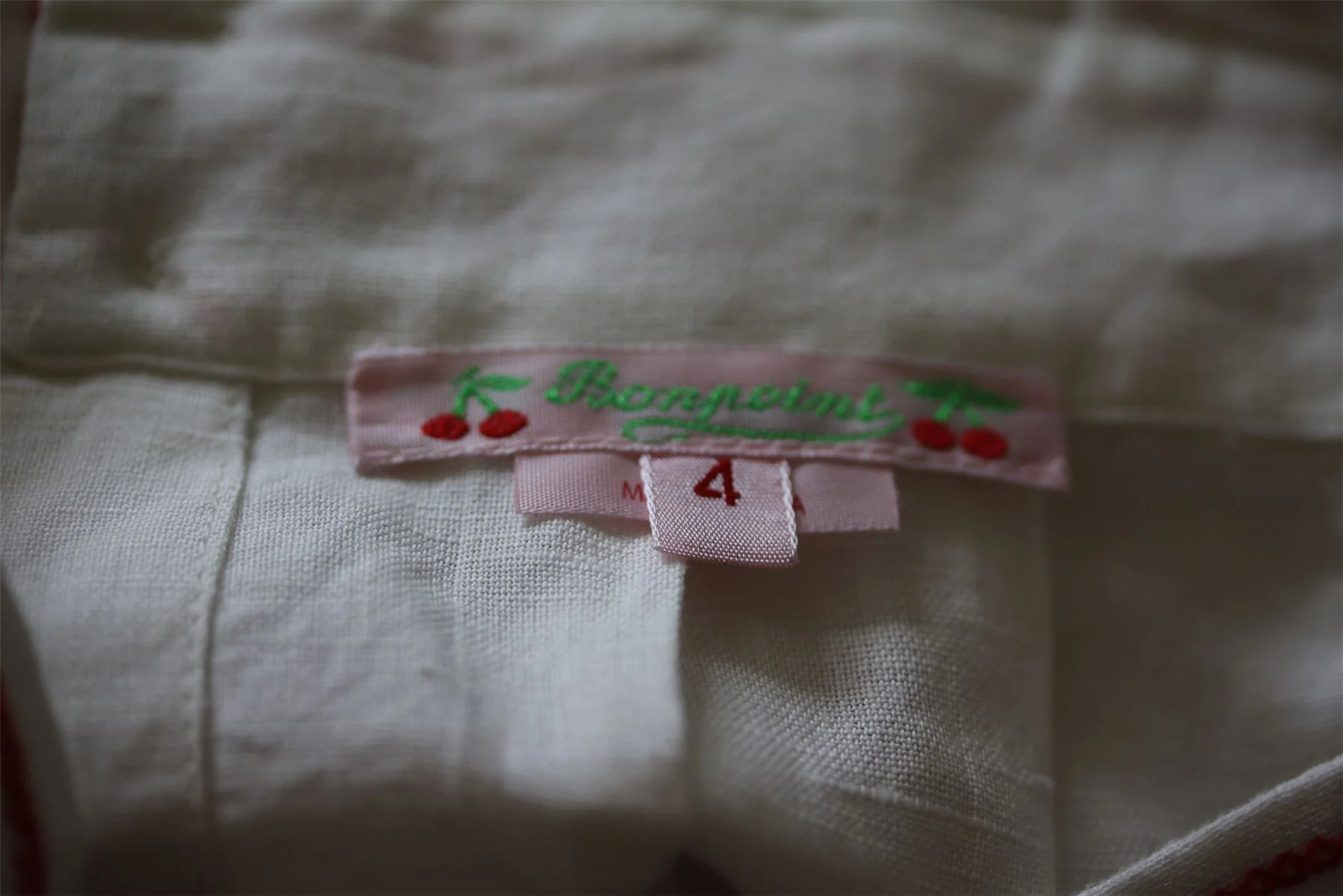 BONPOINT GIRLS WHITE EMBROIDERED SOLEIL TOP 4 YEARS - Image 4