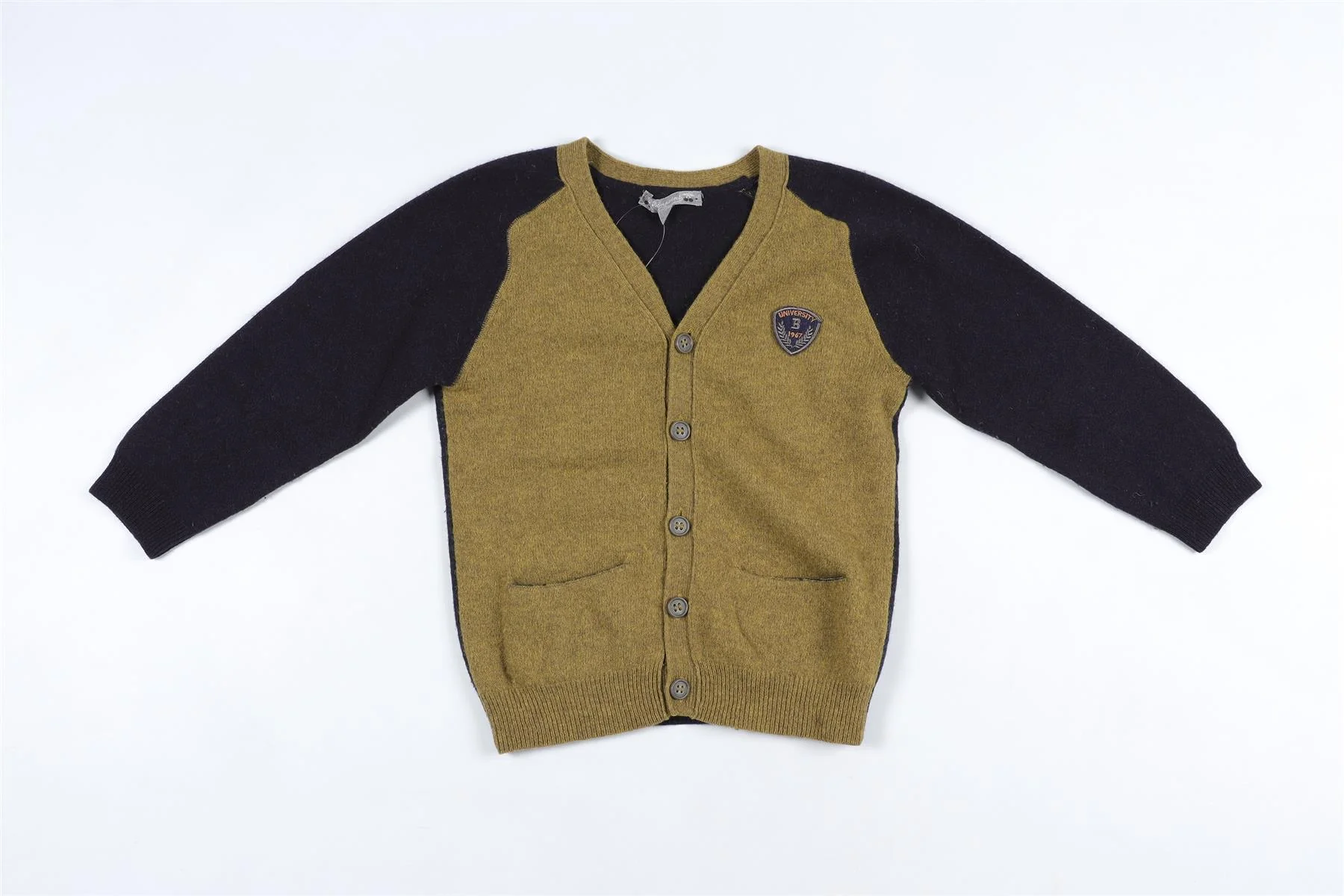BONPOINT GREEN KIDS BOYS CARDIGAN 6 YEARS - Image 2