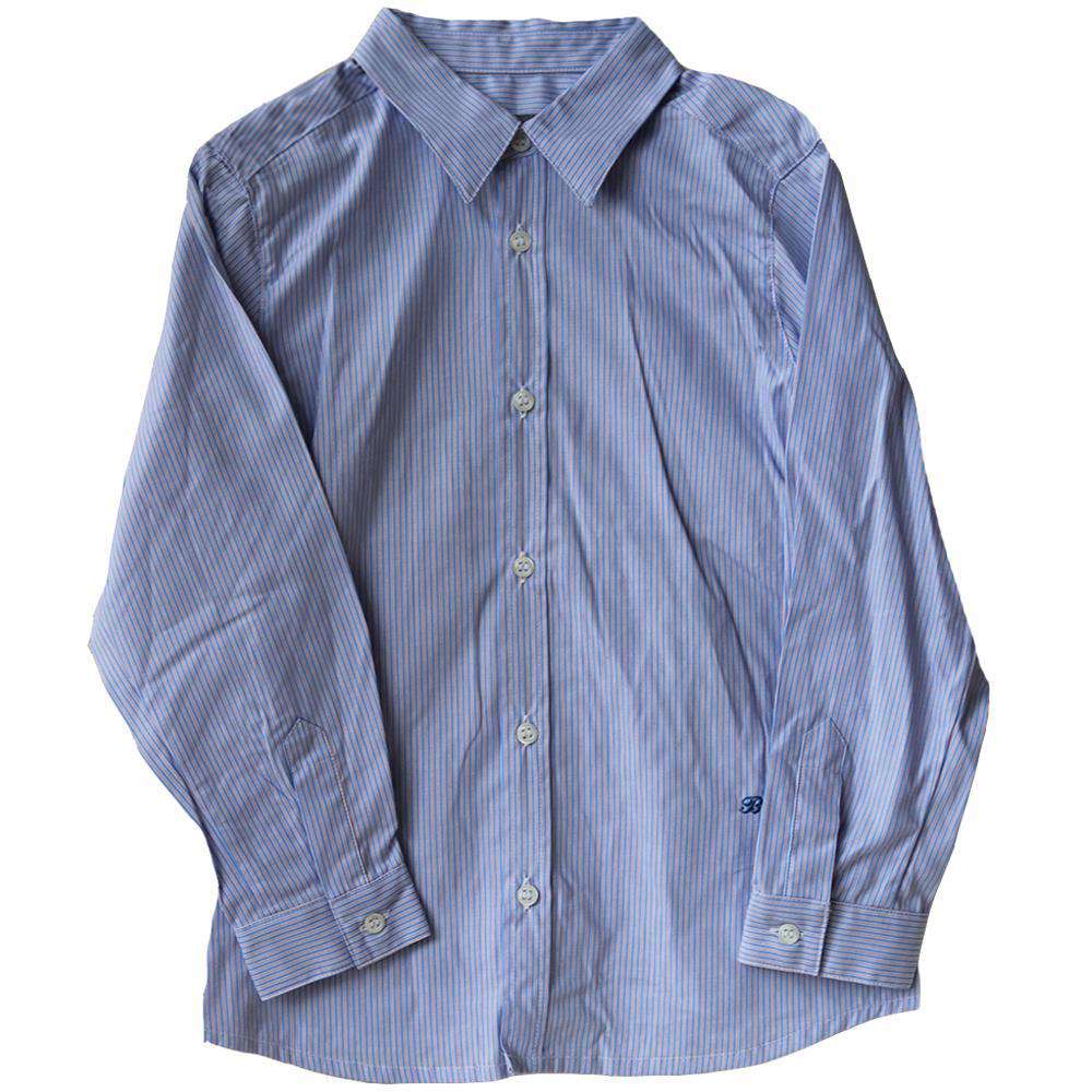 BONPOINT KIDS BOYS STRIPED COTTON SHIRT 4 YEARS
