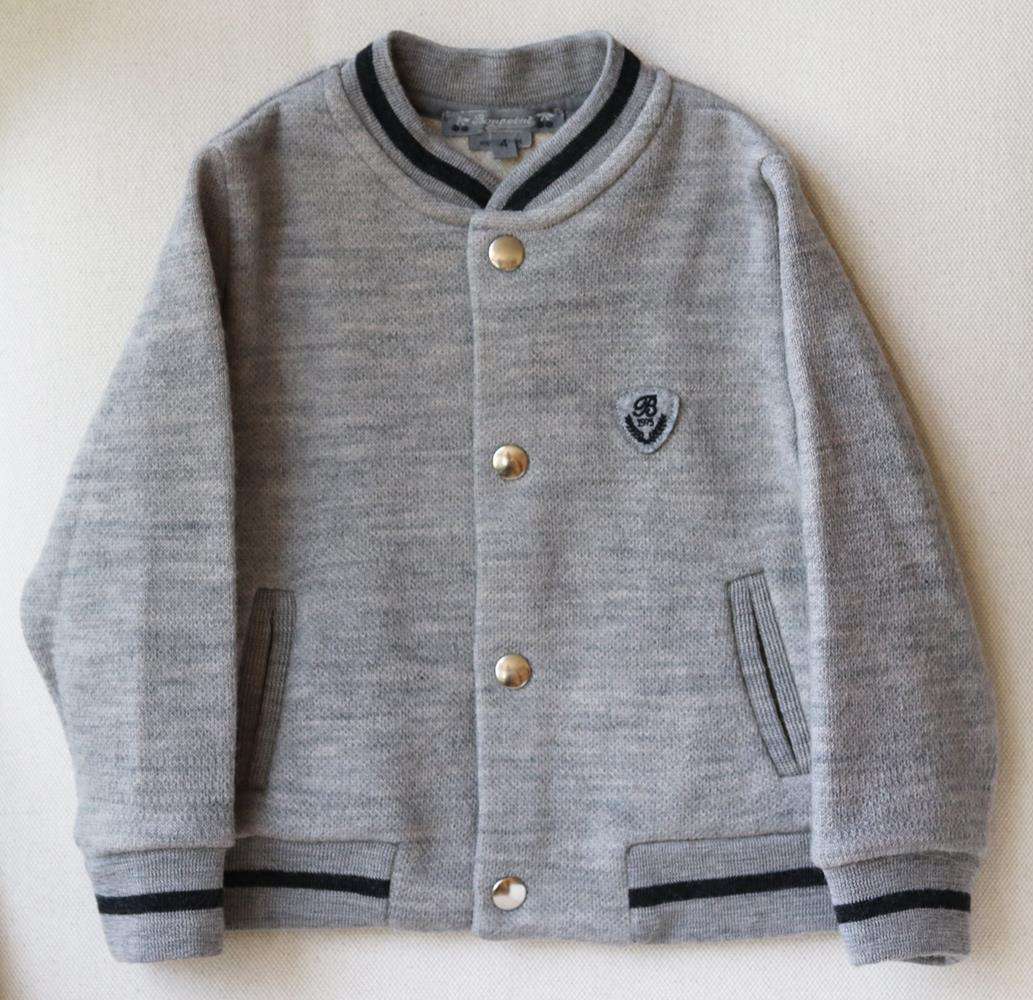BONPOINT KIDS BOYS WOOL BOMBER JACKET 4 YEARS - Image 2