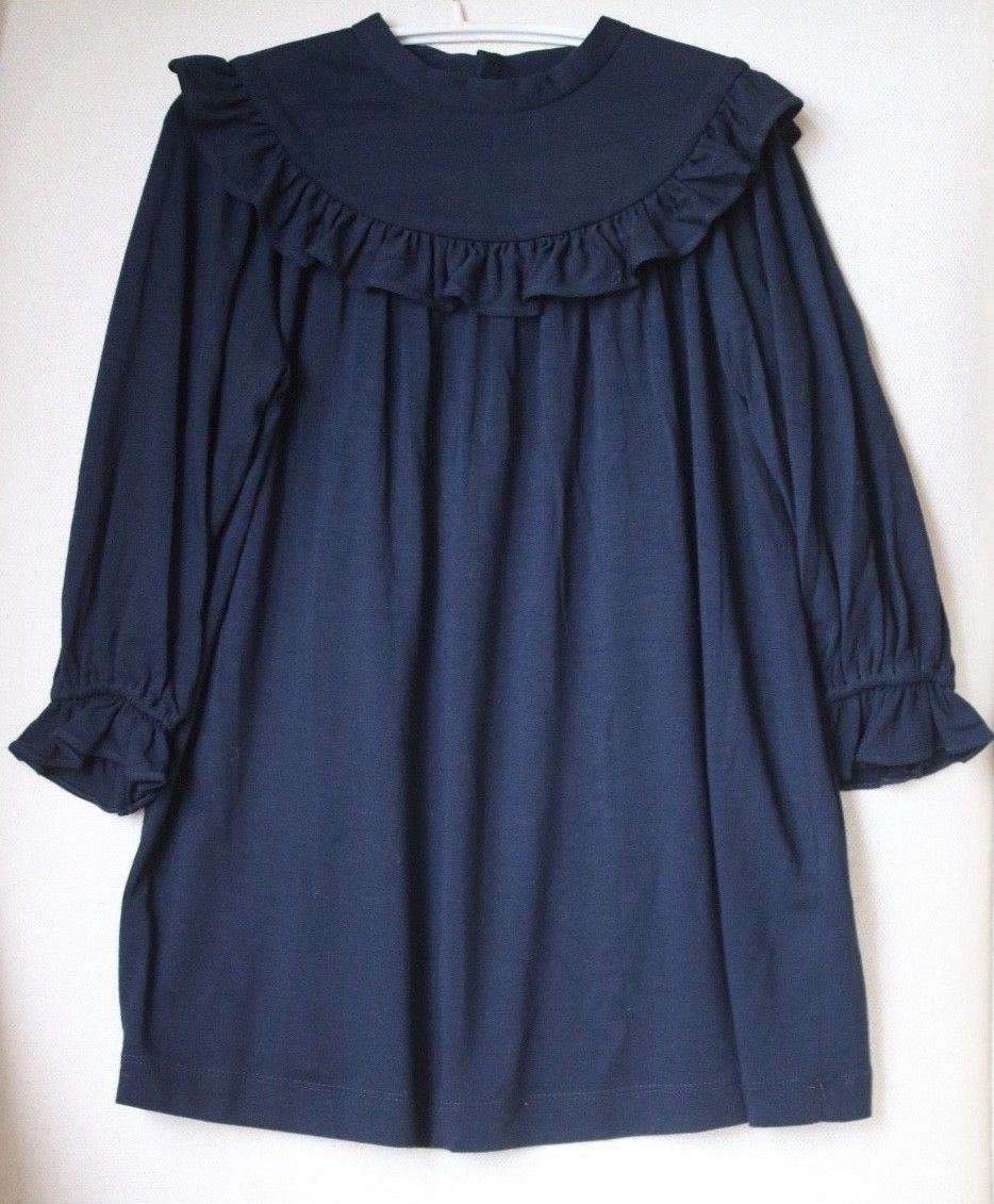 BONPOINT KIDS GIRLS BLACK DEVIKA DRESS 3 YEARS - Image 2