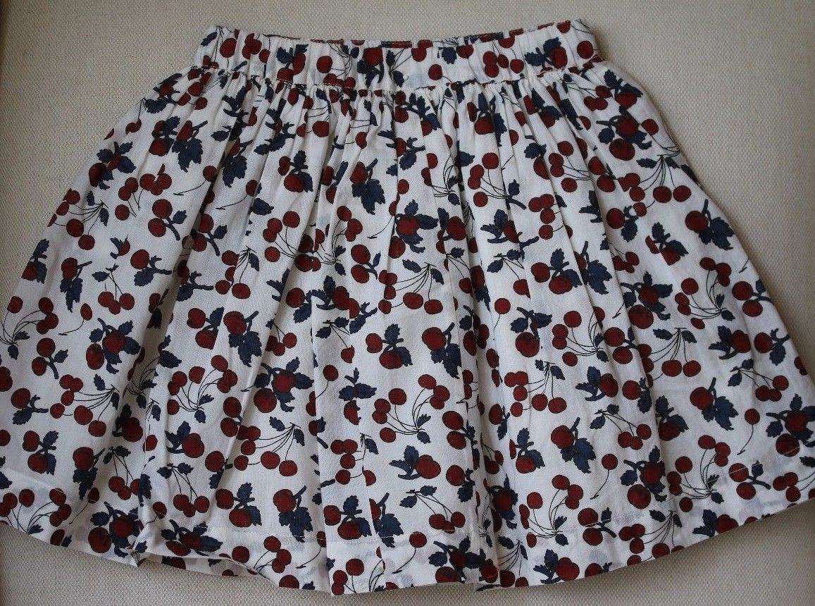 BONPOINT KIDS GIRLS CHERRY PRINT SKIRT 4 YEARS - Image 2
