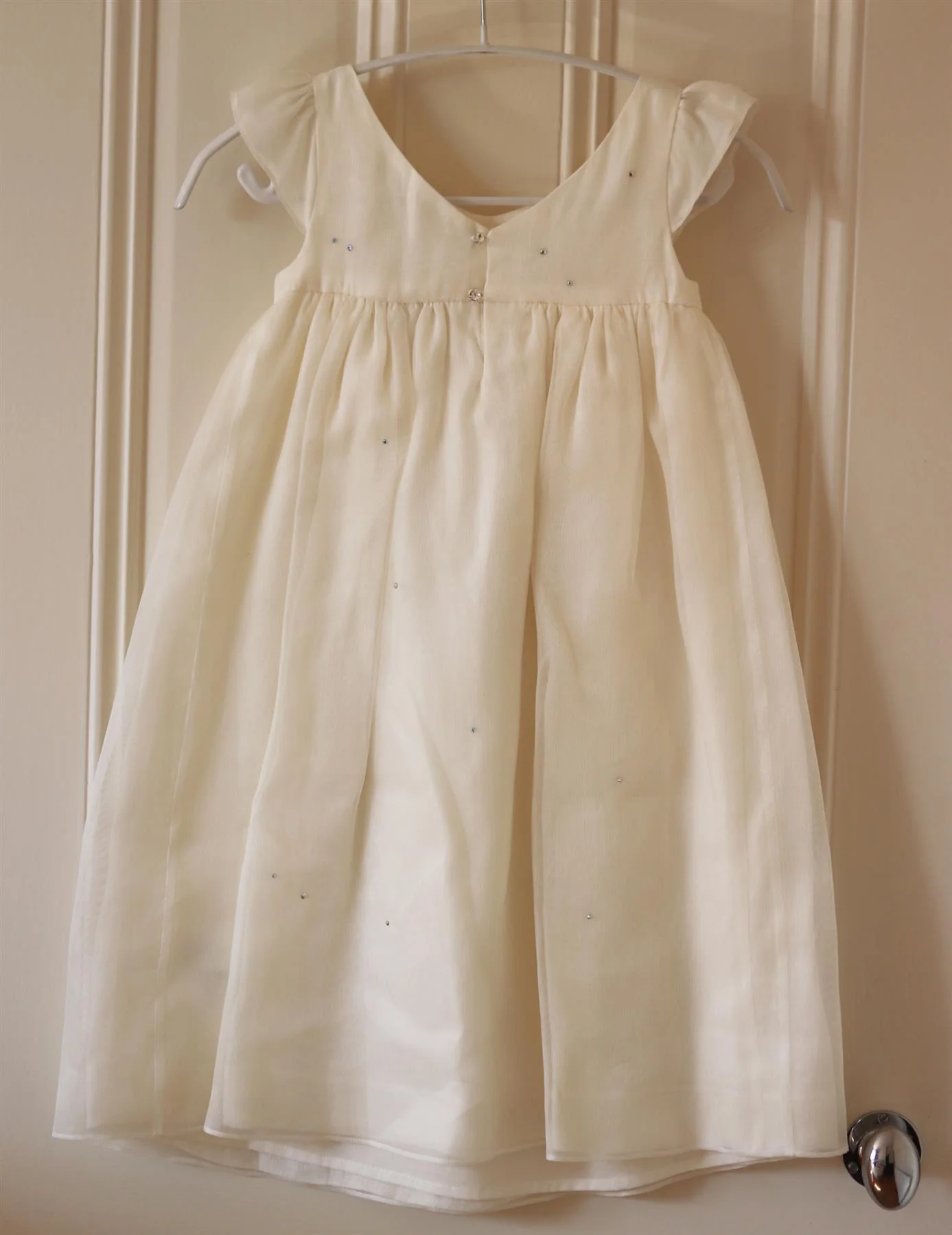 BONPOINT KIDS GIRLS EMBELLISHED SILK DRESS 6 YEARS - Image 4
