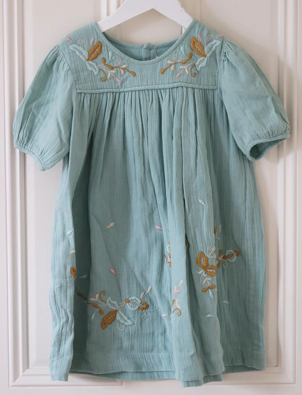 BONPOINT KIDS GIRLS EMBROIDERED MUSLIN DRESS 6 YEARS - Image 2