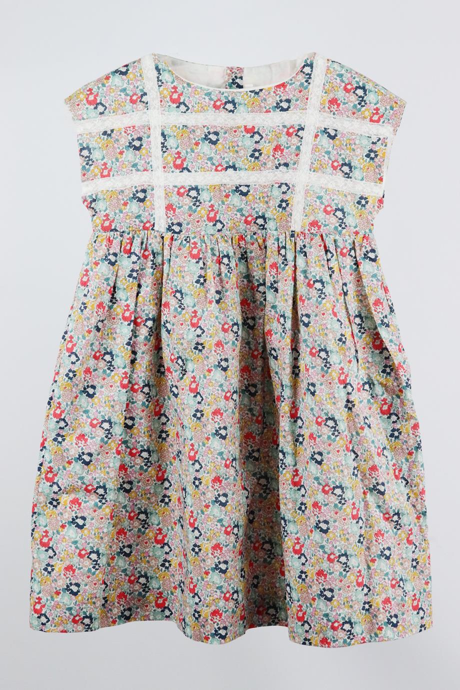 BONPOINT KIDS GIRLS FLORAL COTTON DRESS 8 YEARS - Image 2