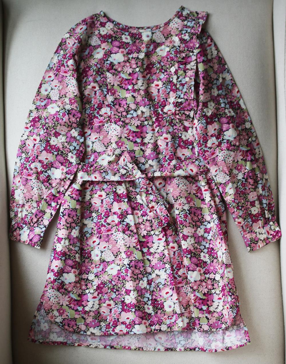 BONPOINT KIDS GIRLS MACY FLORAL PRINT DRESS 6 YEARS - Image 2