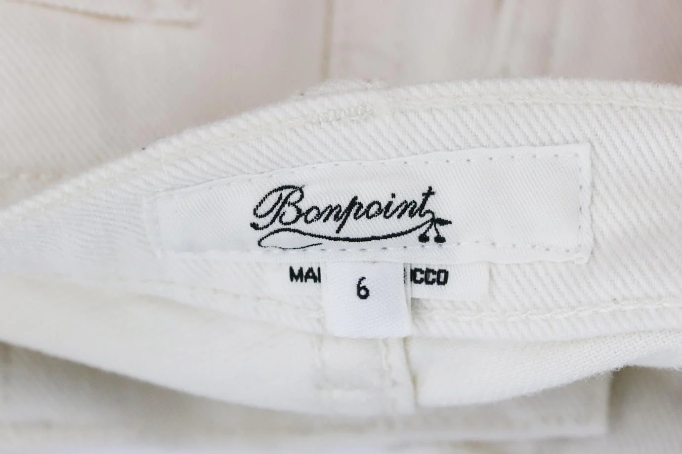 BONPOINT KIDS GIRLS STRETCH COTTON JEANS 6 YEARS - Image 4