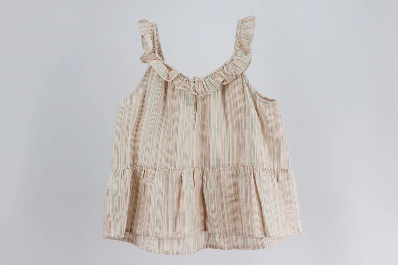 BONPOINT KIDS GIRLS STRIPED COTTON TOP 8 YEARS - Image 3