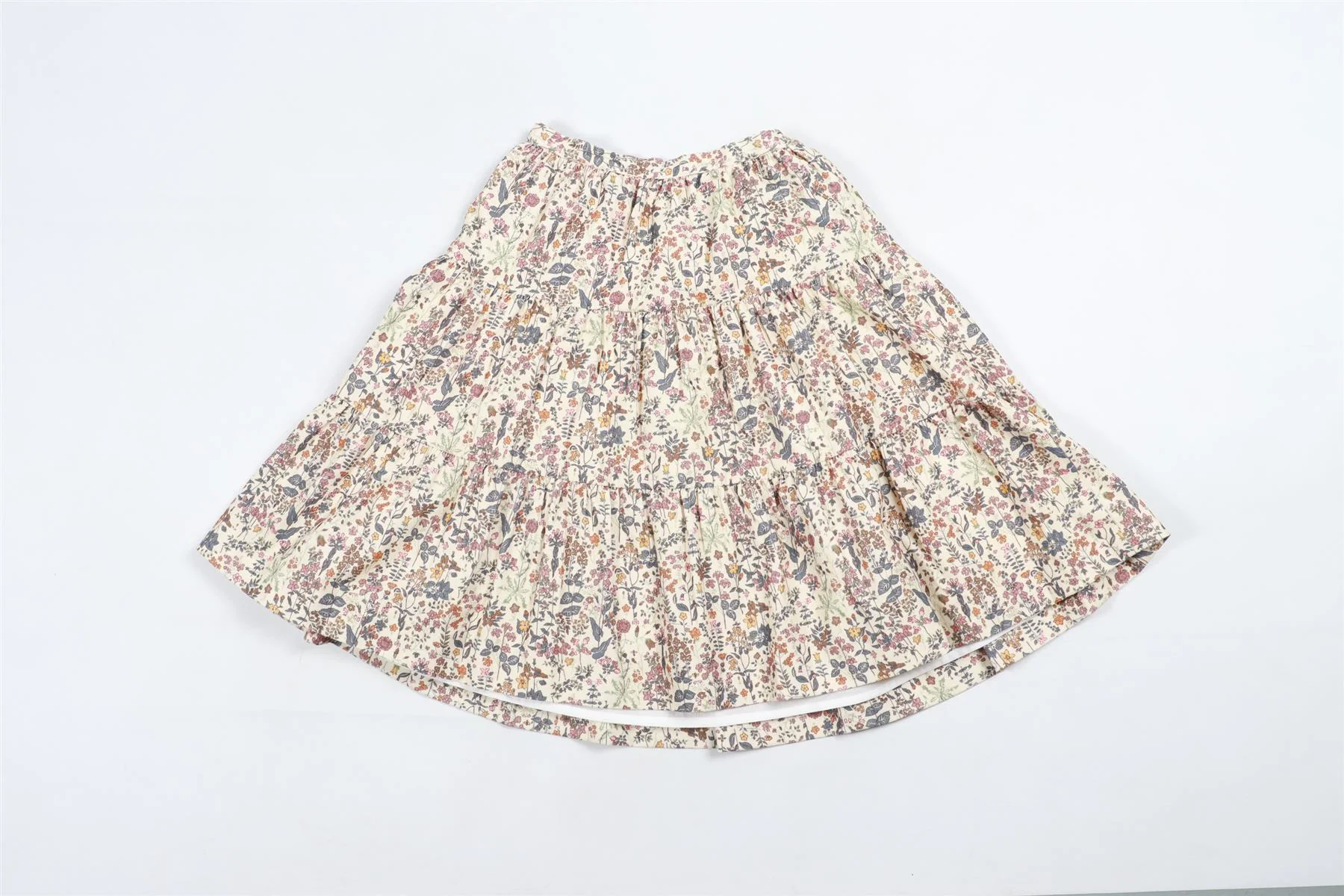 BONPOINT MULTICOLOUR KIDS GIRLS CORDUROY SKIRT 6 YEARS - Image 2