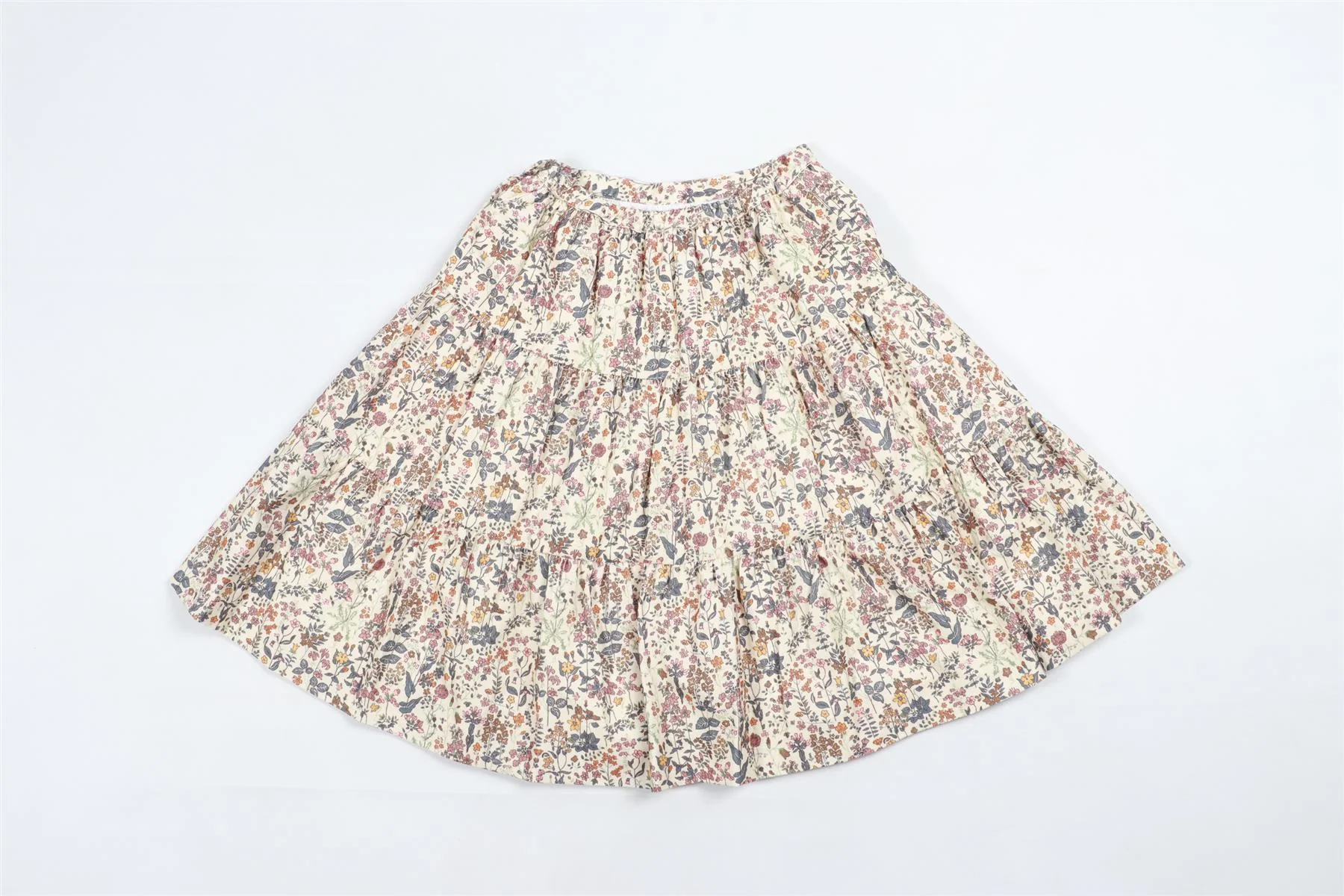 BONPOINT MULTICOLOUR KIDS GIRLS CORDUROY SKIRT 6 YEARS - Image 4