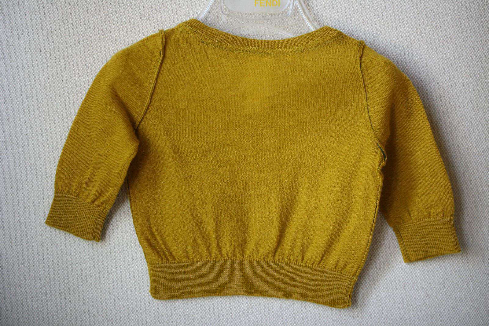 BONPOINT MUSTARD YELLOW BABY SWEATER 6 MONTHS - Image 3