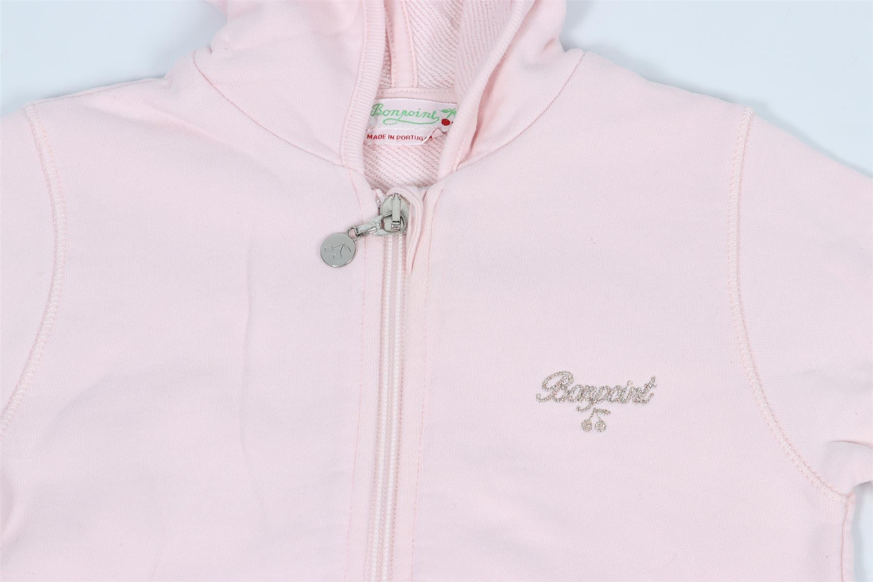 BONPOINT PINK BABY GIRLS COTTON HOODIE 18 MONTHS - Image 3