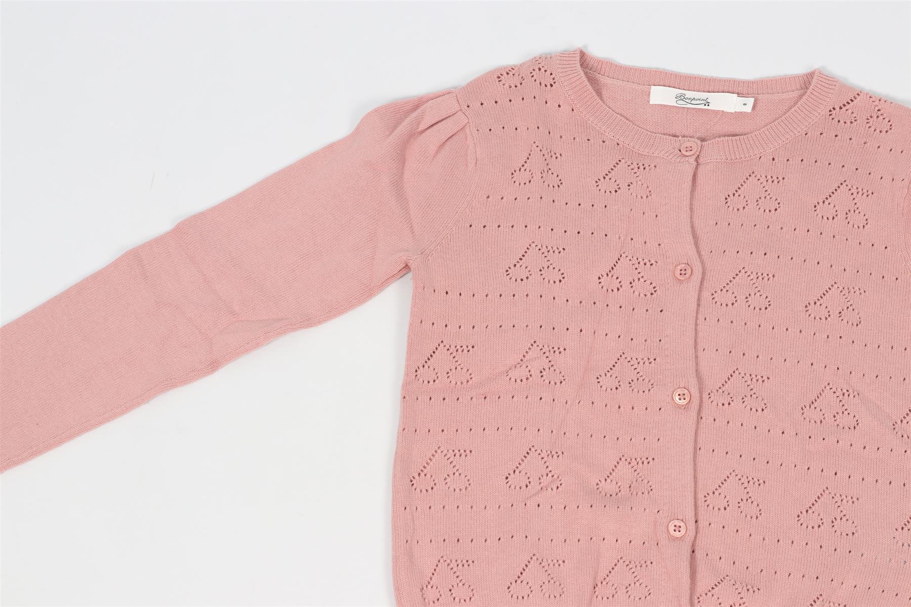 BONPOINT PINK KIDS GIRLS COTTON CARDIGAN 8 YEARS - Image 3