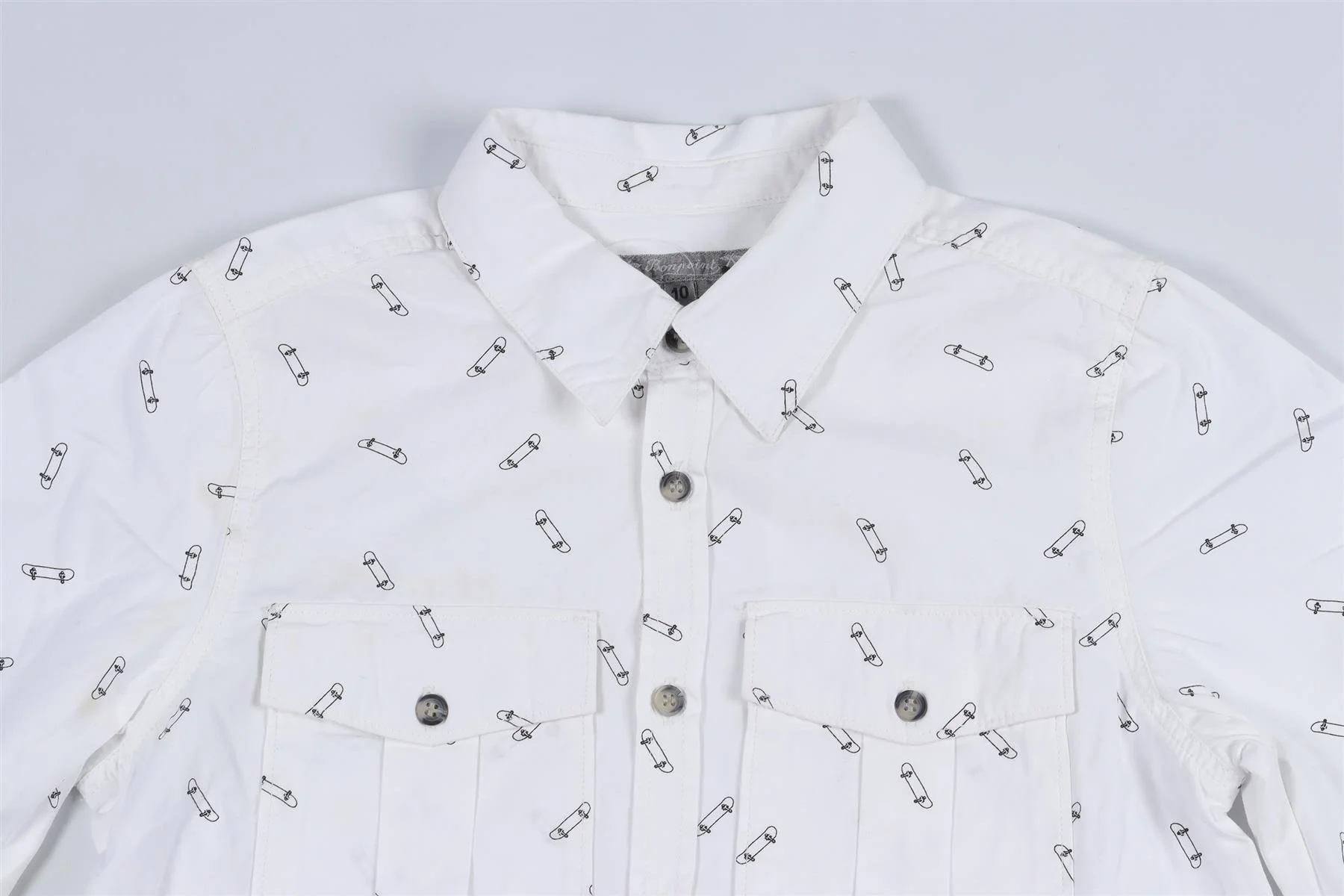 BONPOINT WHITE KIDS BOYS SHIRT 10 YEARS - Image 3