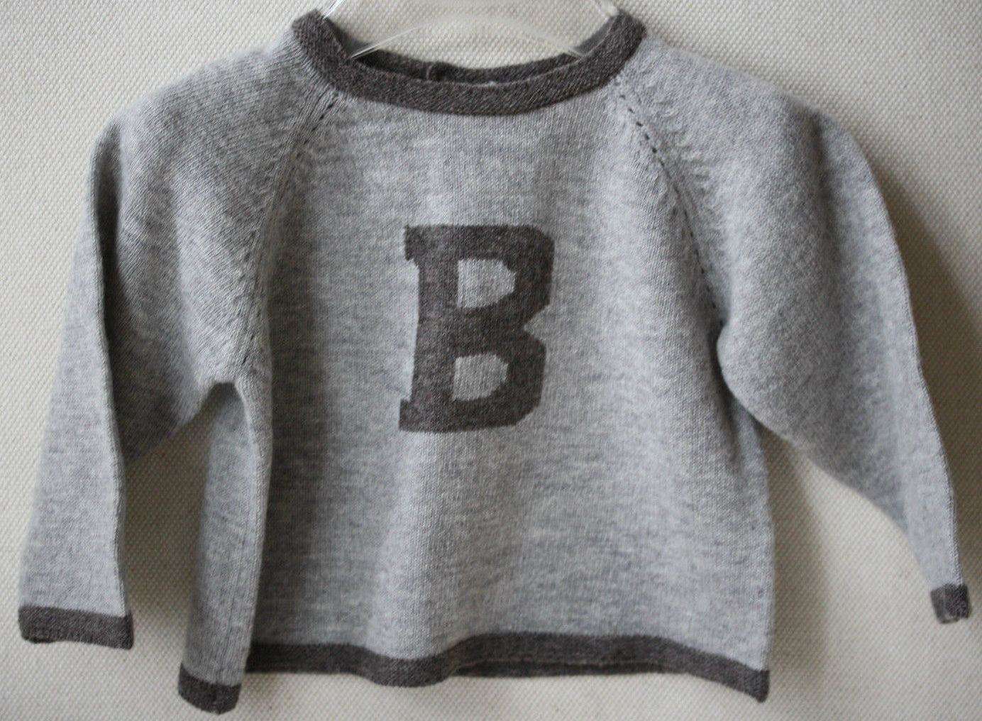 BONPOINT WOOL B BABY SWEATER 12 MONTHS