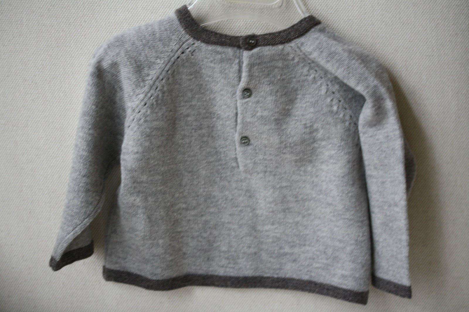 BONPOINT WOOL B BABY SWEATER 12 MONTHS - Image 3