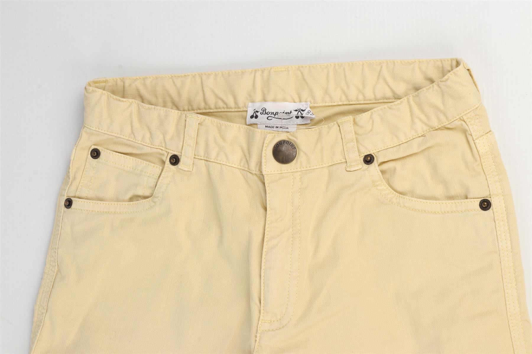 BONPOINT YELLOW KIDS BOYS JEANS 8 YEARS - Image 3