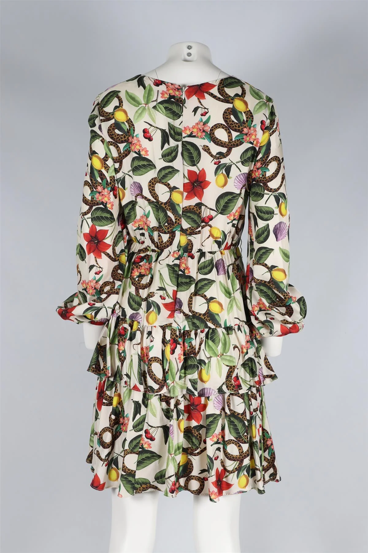 BORGO DE NOR MULTICOLOURED SILK MINI DRESS UK 10 - Image 4