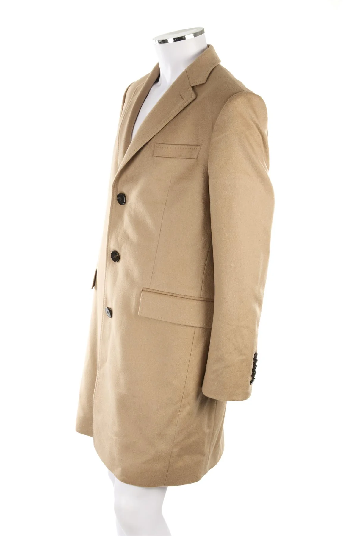 BOSS BEIGE MEN'S WOOL COAT UK/US 40 FR 50 IT 50 - Image 3