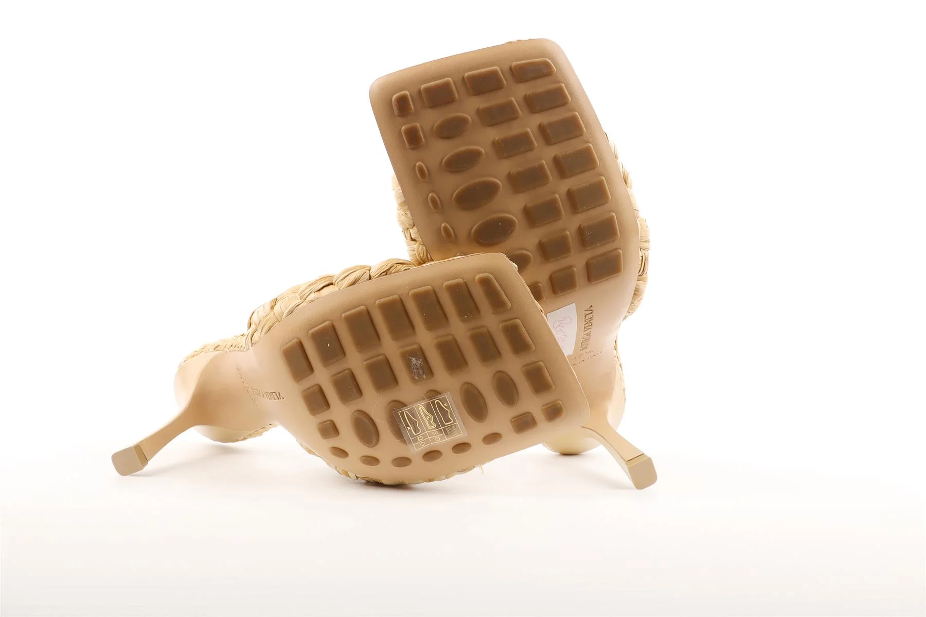 BOTTEGA VENETA BEIGE RAFFIA MULES EU 37.5 UK 4.5 US 7.5 - Image 6