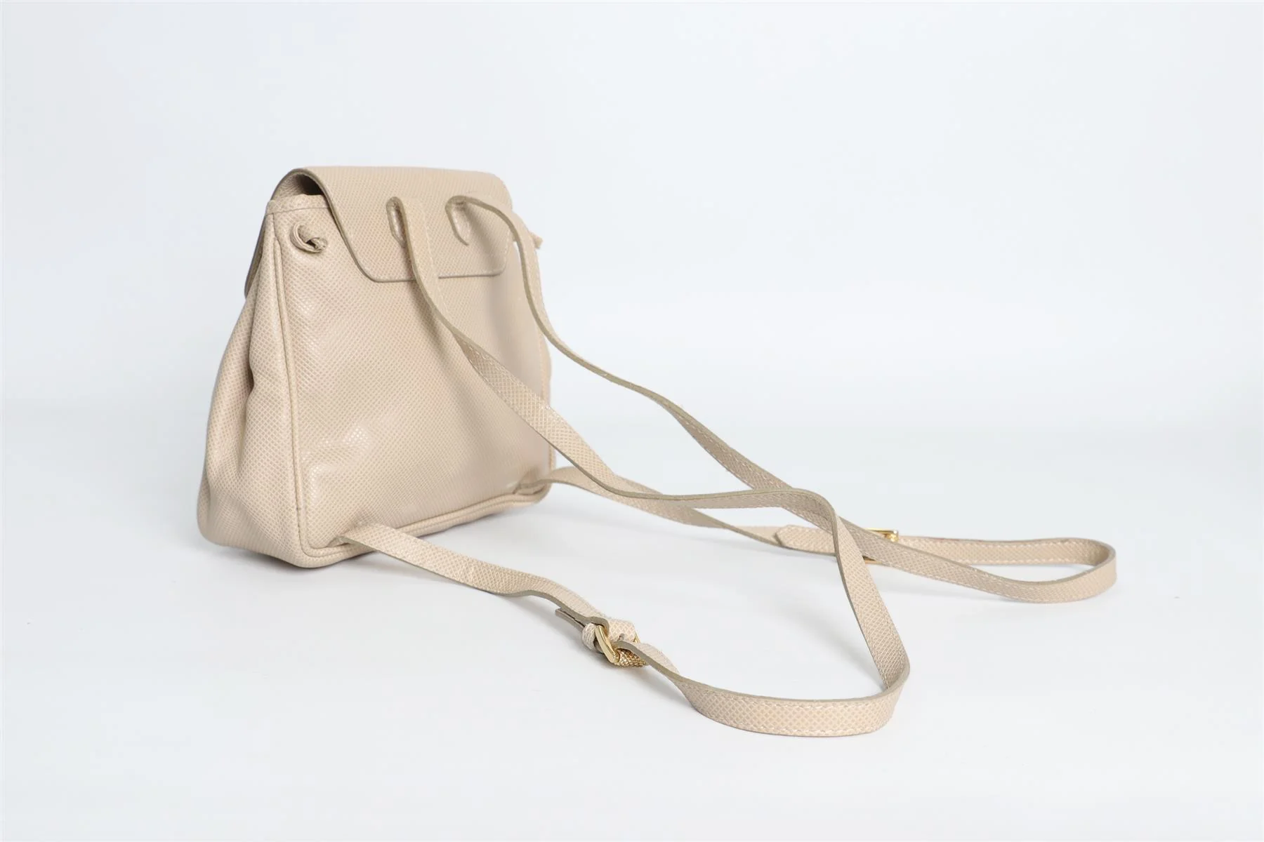 BOTTEGA VENETA BEIGE VINTAGE LEATHER BACKPACK - Image 8