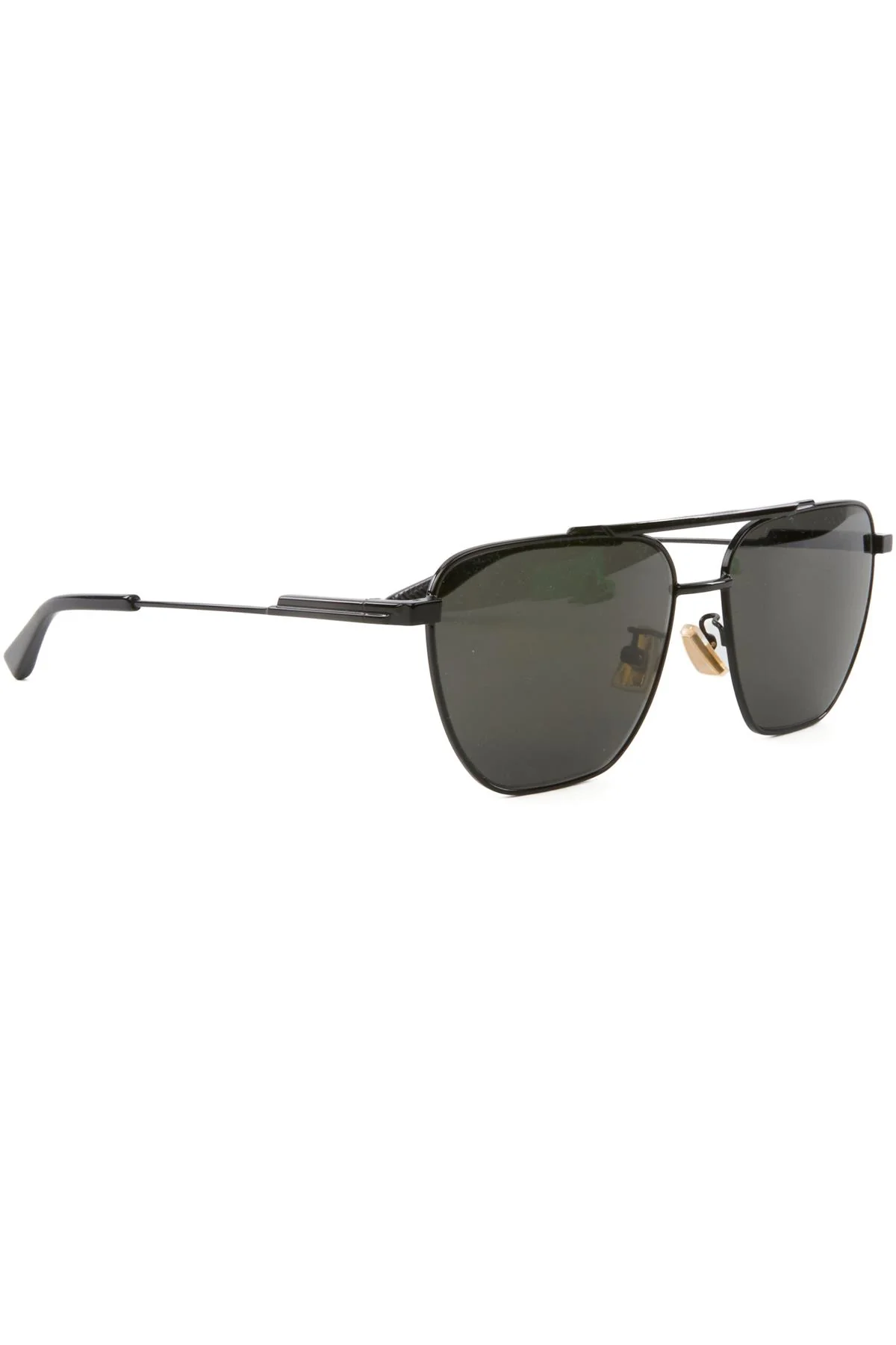 BOTTEGA VENETA BLACK D FRAME METAL SUNGLASSES