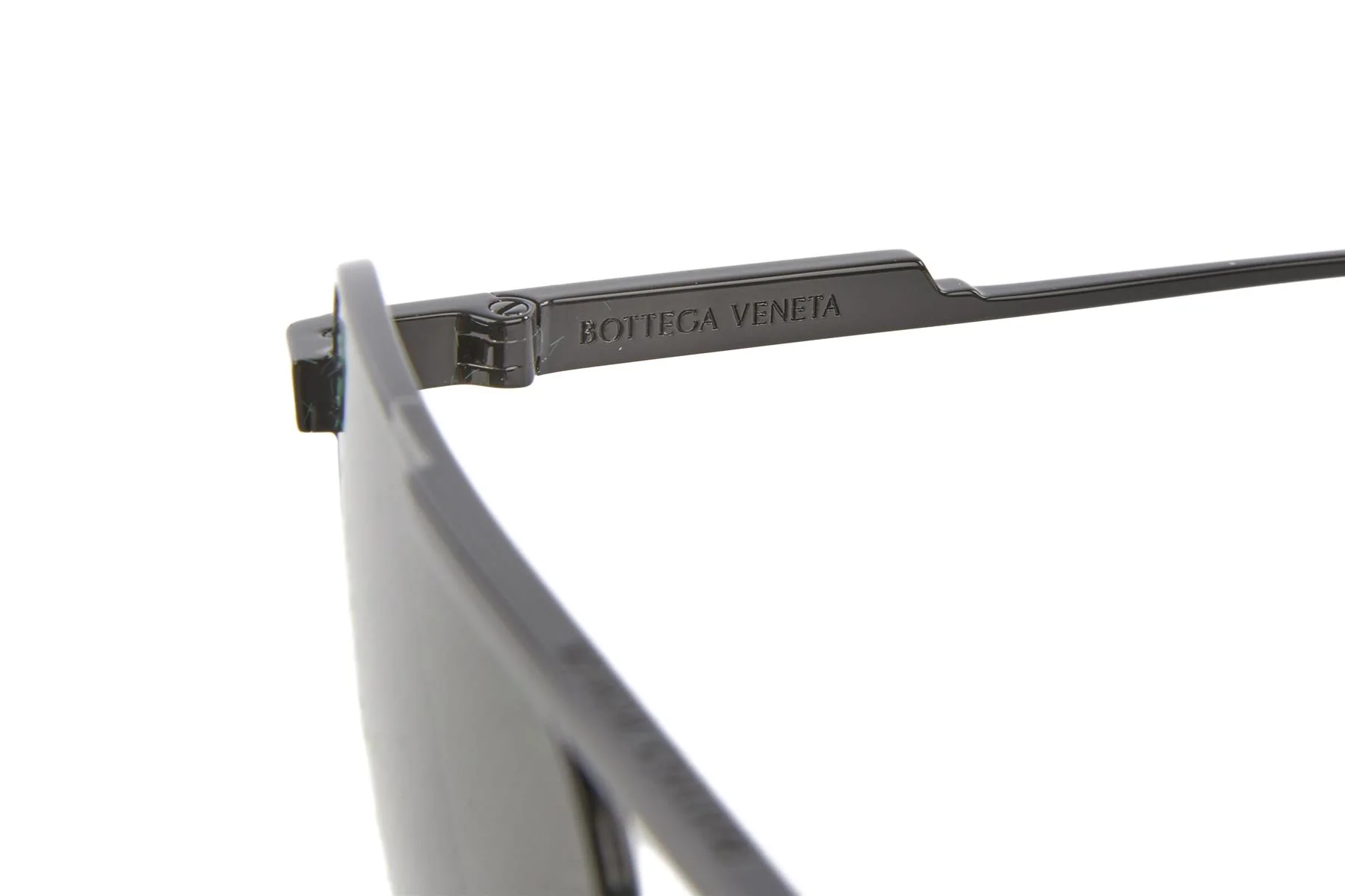 BOTTEGA VENETA BLACK D FRAME METAL SUNGLASSES - Image 9