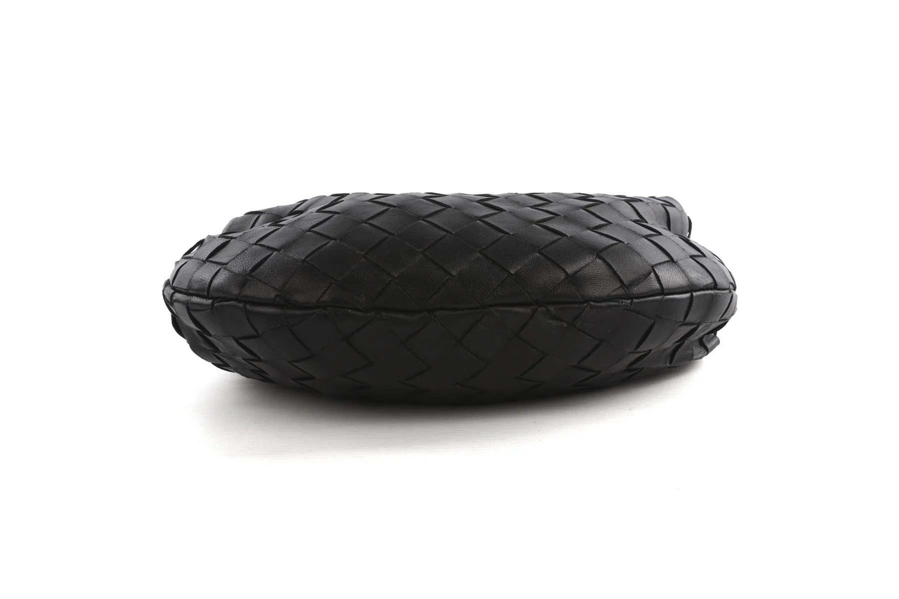 BOTTEGA VENETA BLACK JODIE MINI INTRECCIATO LEATHER TOTE BAG - Image 7