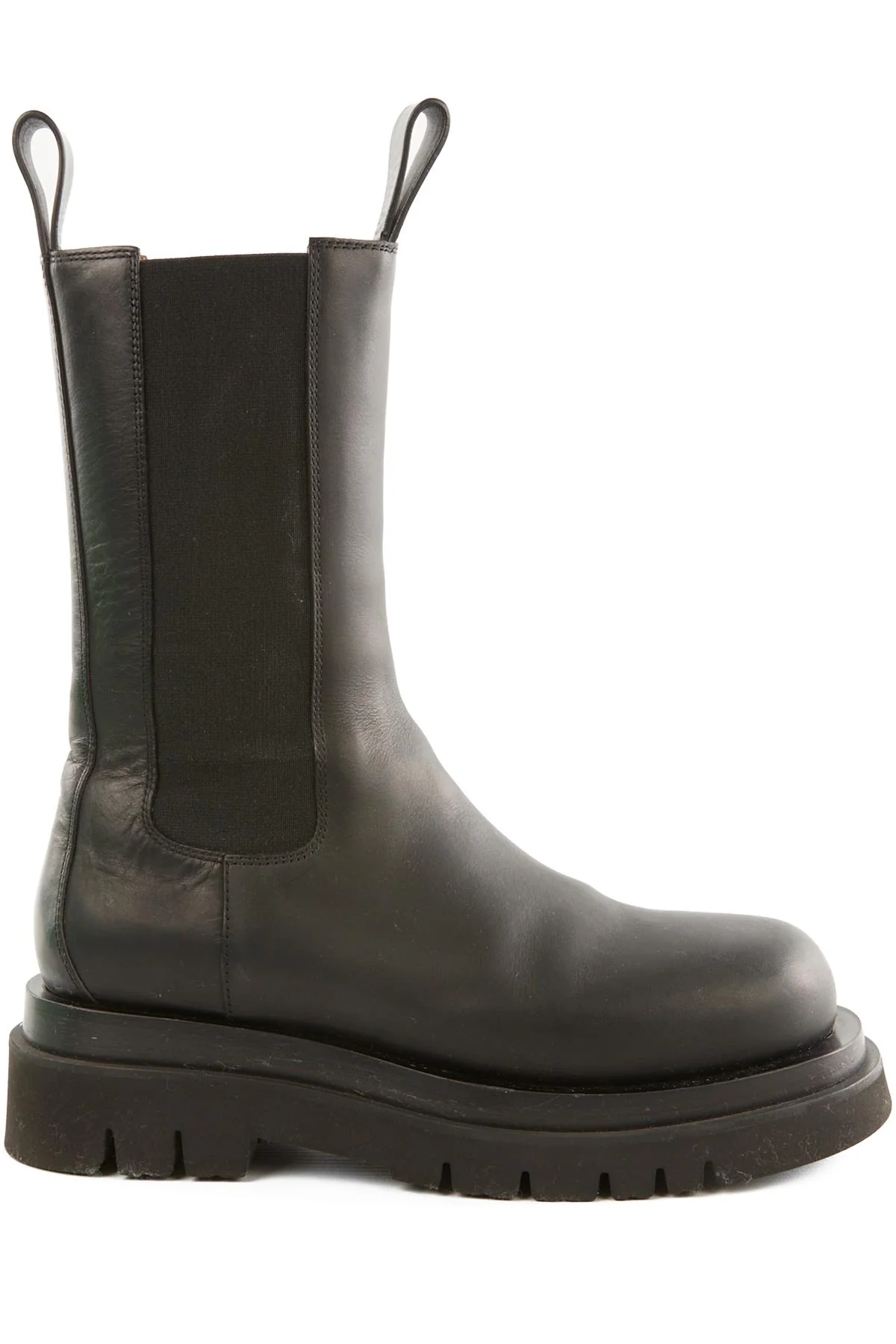 BOTTEGA VENETA BLACK LUG LEATHER ANKLE BOOTS EU 36 UK 3 US 6