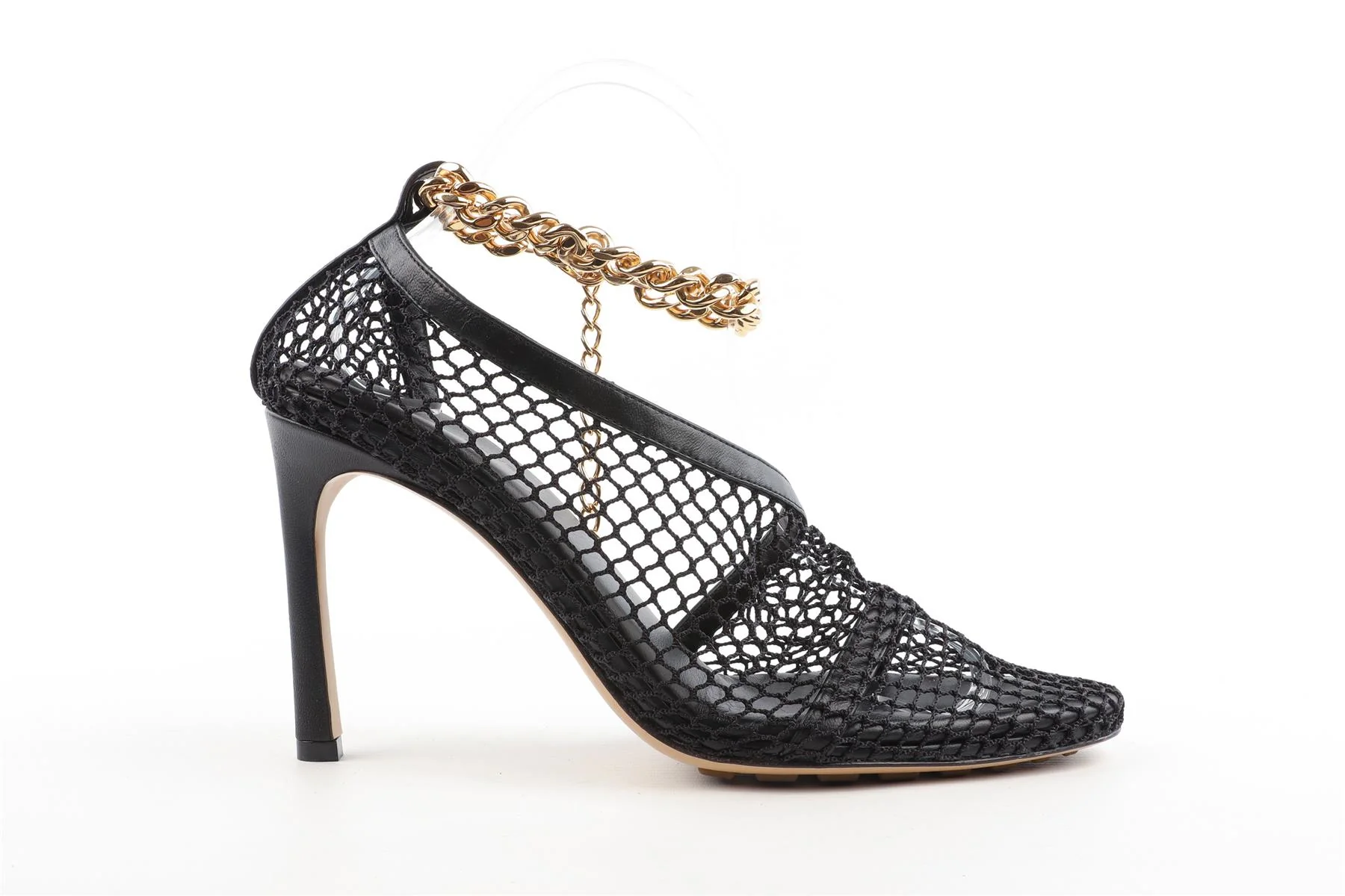 BOTTEGA VENETA BLACK MESH PUMPS EU 37 UK 4 US 7 - Image 2
