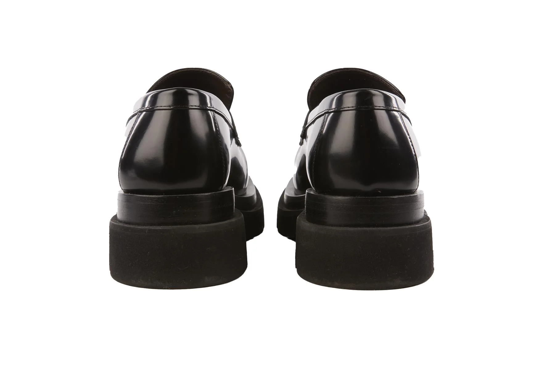 BOTTEGA VENETA BLACK PATENT LEATHER LOAFERS EU 39 UK 6 US 9 - Image 5