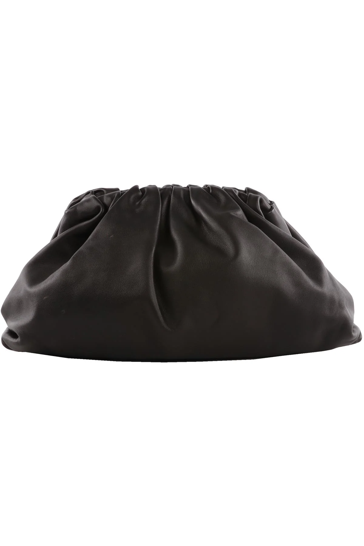 BOTTEGA VENETA BLACK POUCH LEATHER CLUTCH