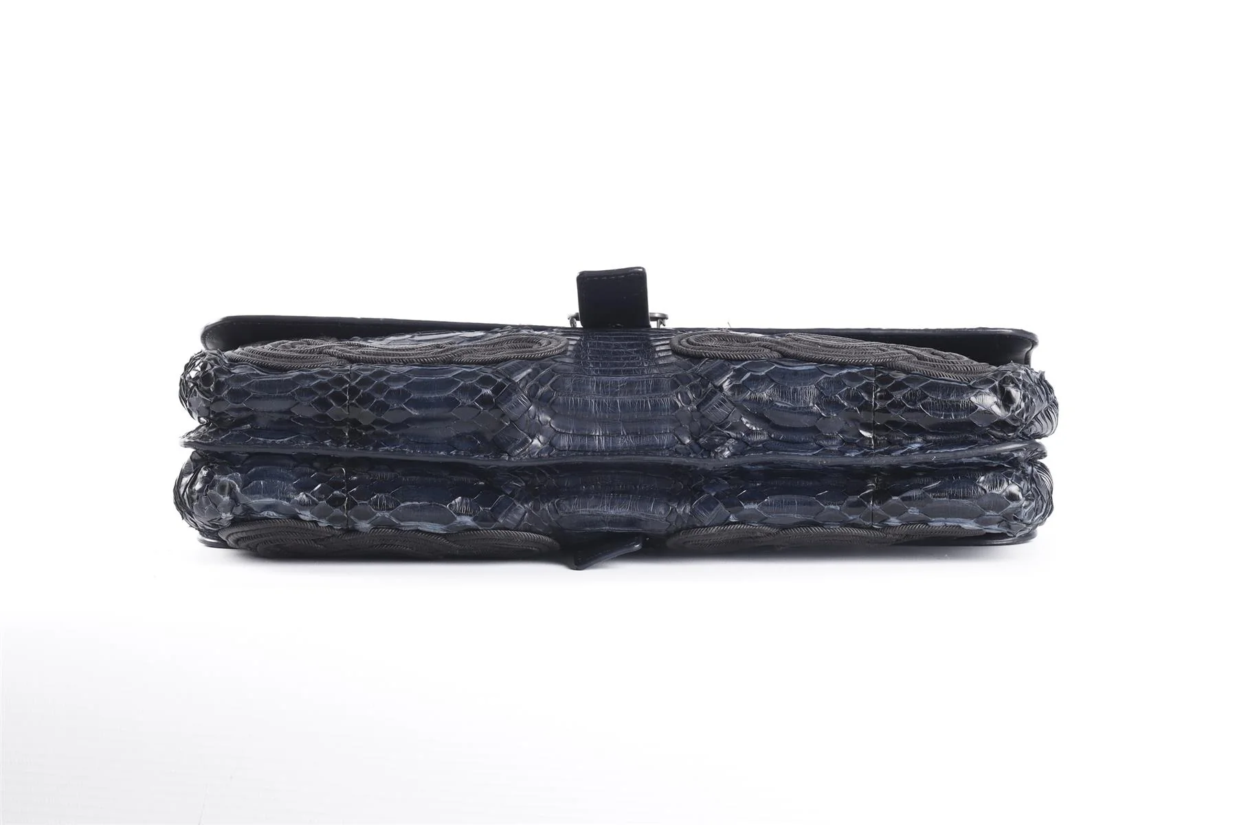 BOTTEGA VENETA BLUE 2012 PYTHON CLUTCH - Image 7