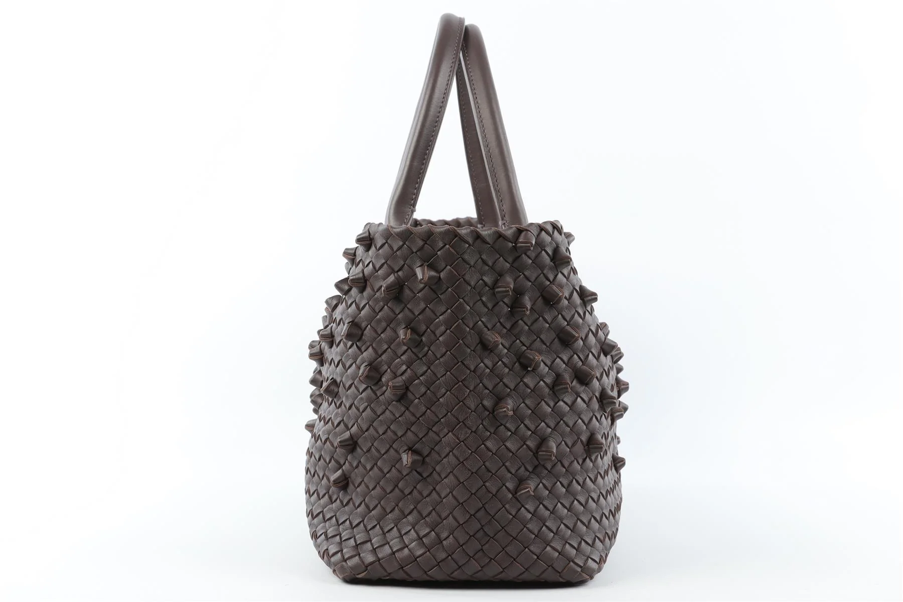 BOTTEGA VENETA BROWN CABAT MEDIUM INTRECCIATO LEATHER TOTE BAG - Image 5