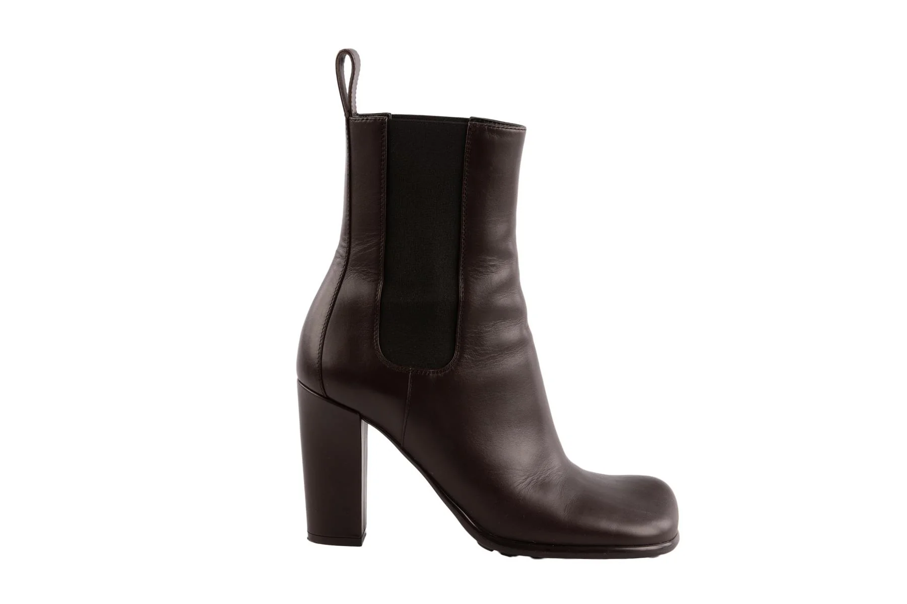 BOTTEGA VENETA BROWN LEATHER ANKLE BOOTS EU 39 - Image 2