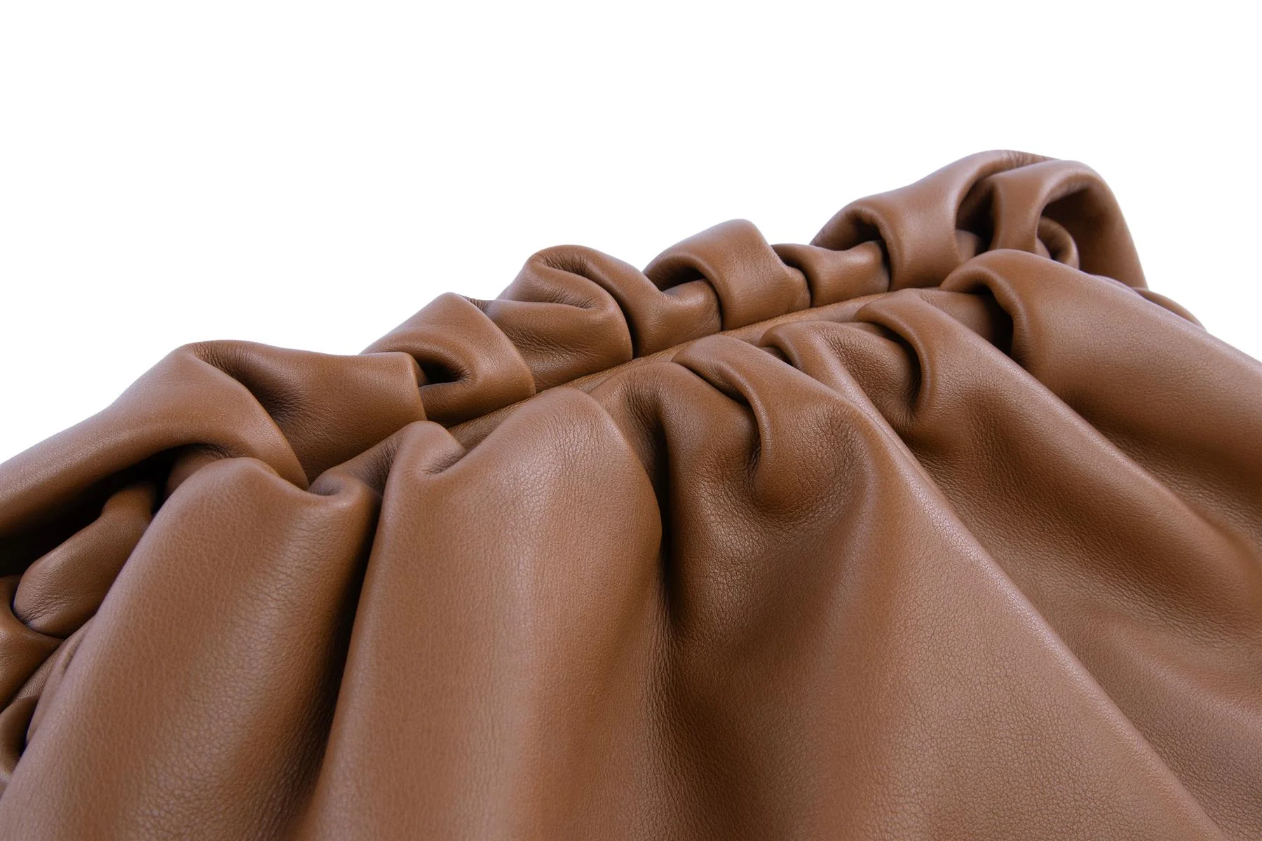 BOTTEGA VENETA BROWN POUCH LARGE LEATHER CLUTCH - Image 8
