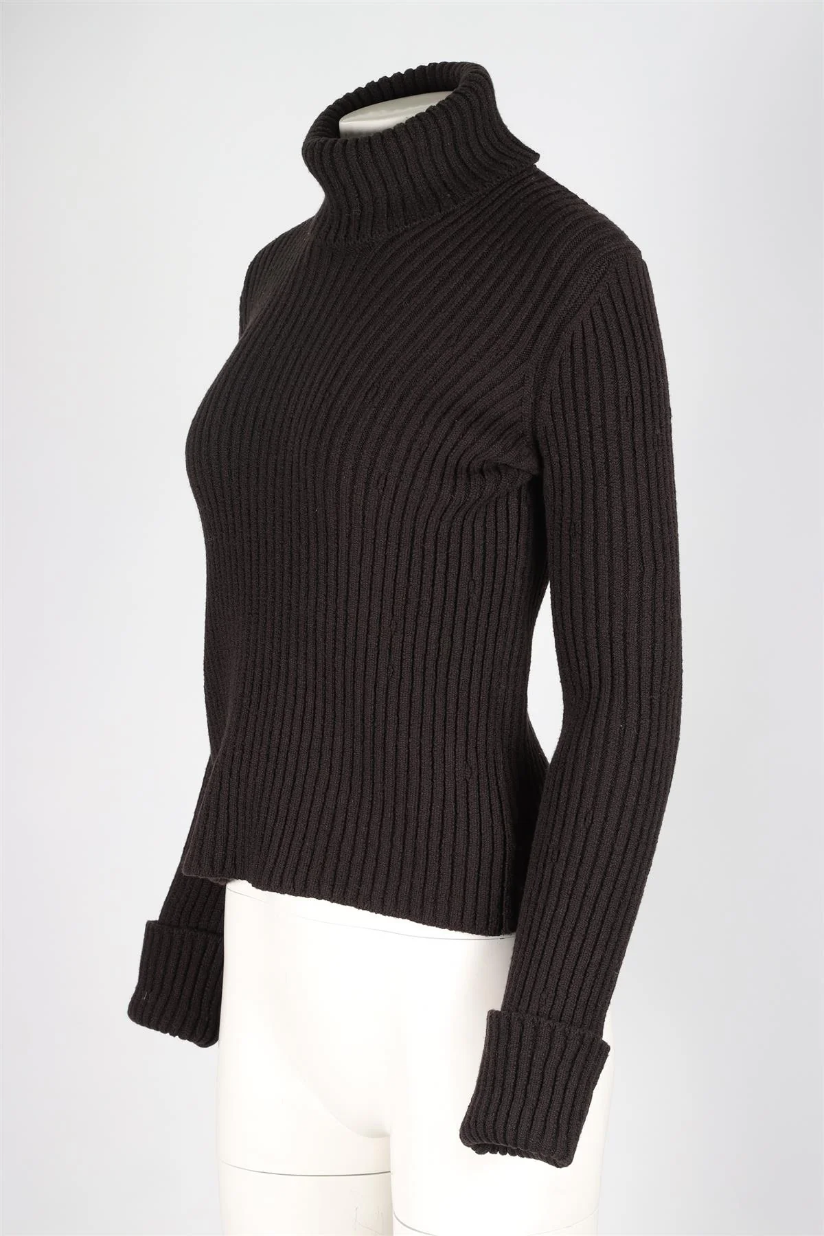 BOTTEGA VENETA BROWN WOOL SWEATER LARGE - Image 3