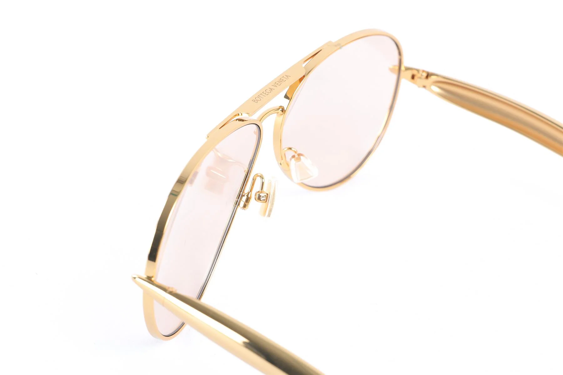 BOTTEGA VENETA GOLD FRAME SUNGLASSES - Image 5