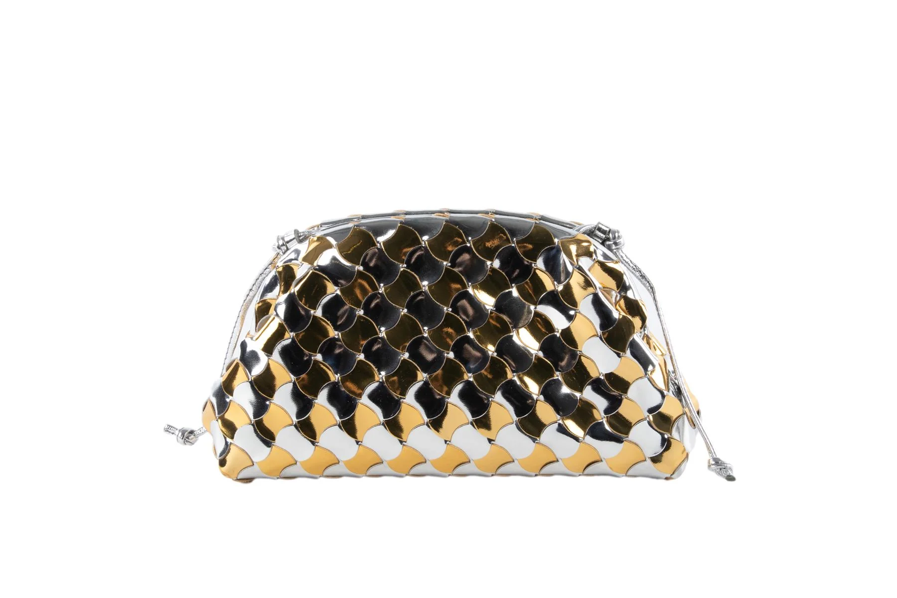 BOTTEGA VENETA GOLD POUCH MINI LEATHER SHOULDER BAG - Image 6