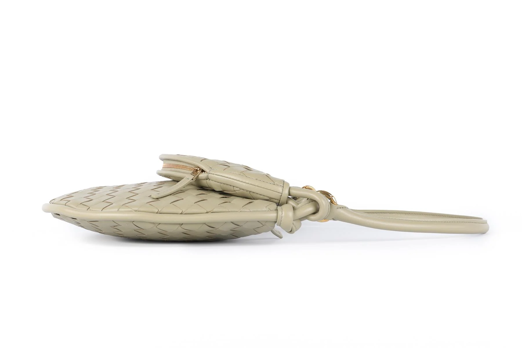 BOTTEGA VENETA GREEN GEMELLI MEDIUM INTRECCIATO LEATHER SHOULDER BAG - Image 4