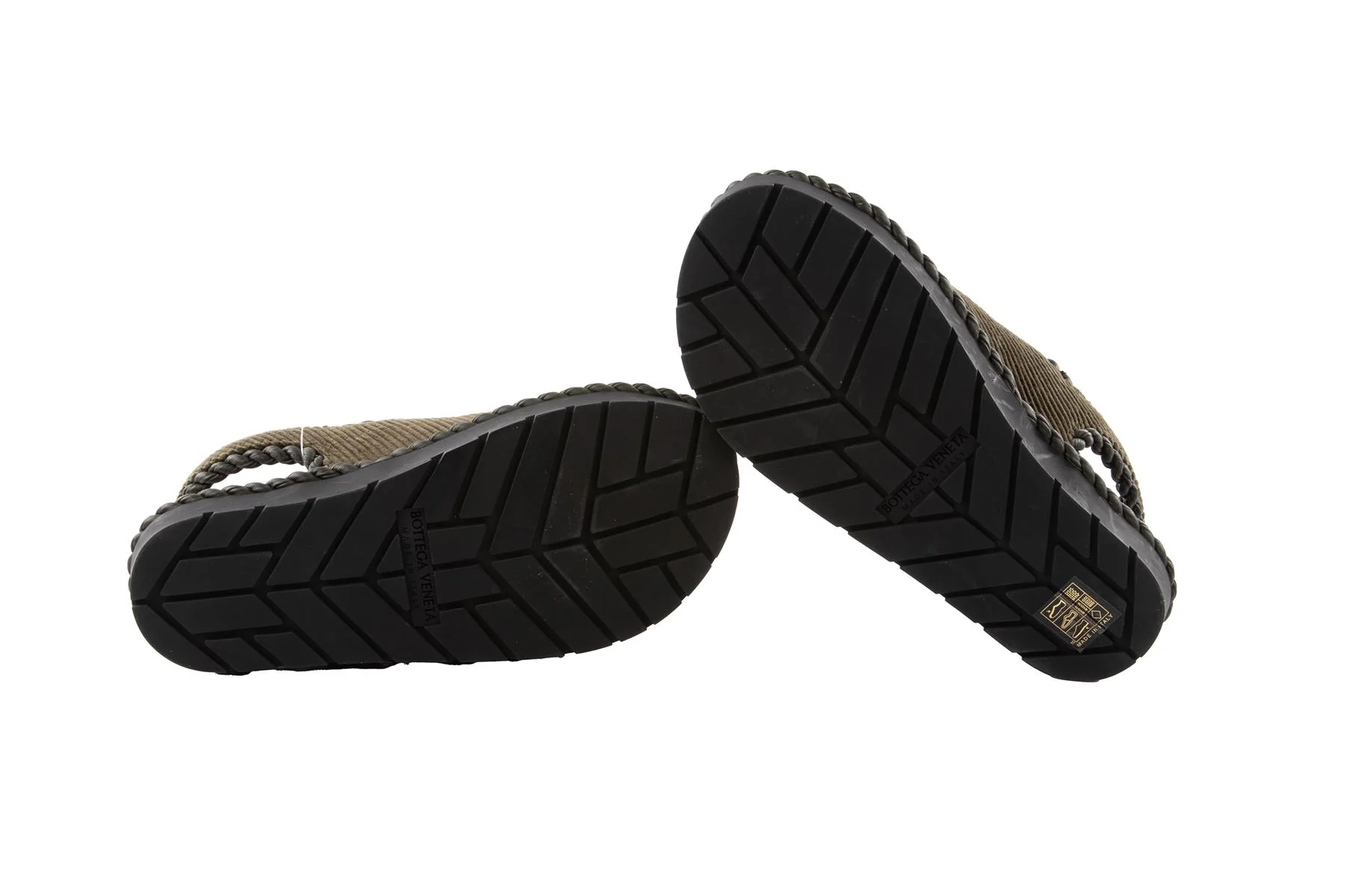 BOTTEGA VENETA GREEN JACK CORDUROY SANDALS EU 38 UK 5 US 8 - Image 6