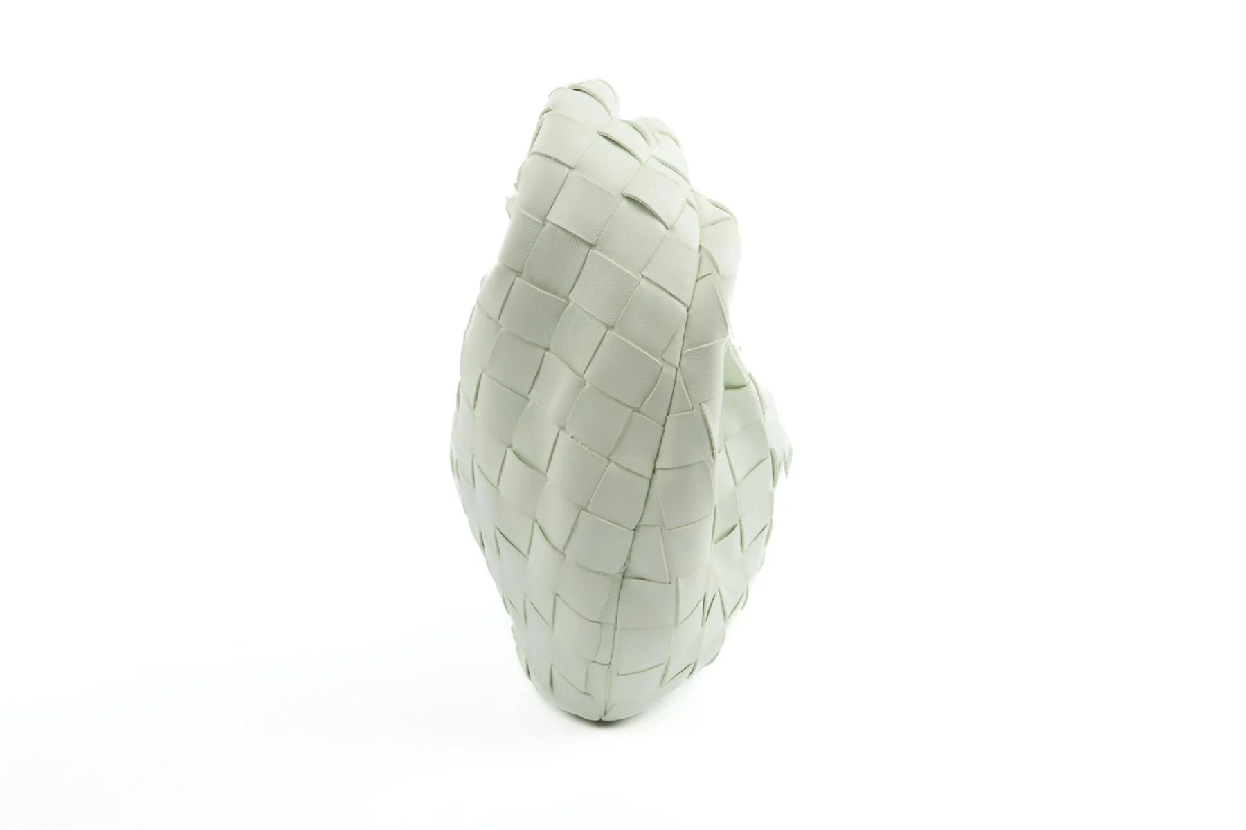 BOTTEGA VENETA GREEN JODIE MINI INTRECCIATO LEATHER TOTE BAG - Image 4