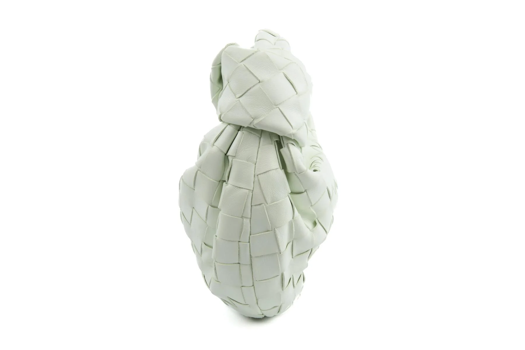 BOTTEGA VENETA GREEN JODIE MINI INTRECCIATO LEATHER TOTE BAG - Image 5