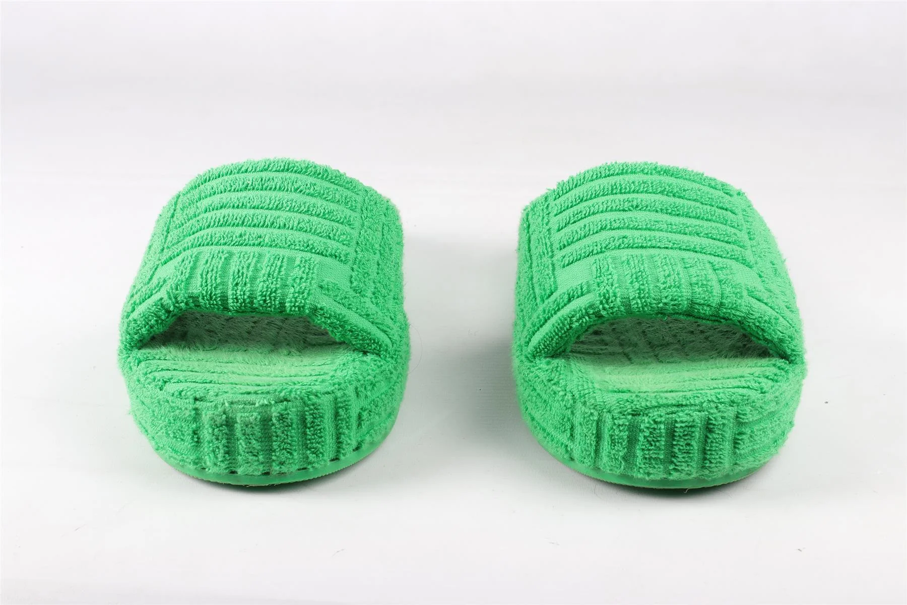 BOTTEGA VENETA GREEN TERRY SLIDES EU 40 UK 7 US 10 - Image 3