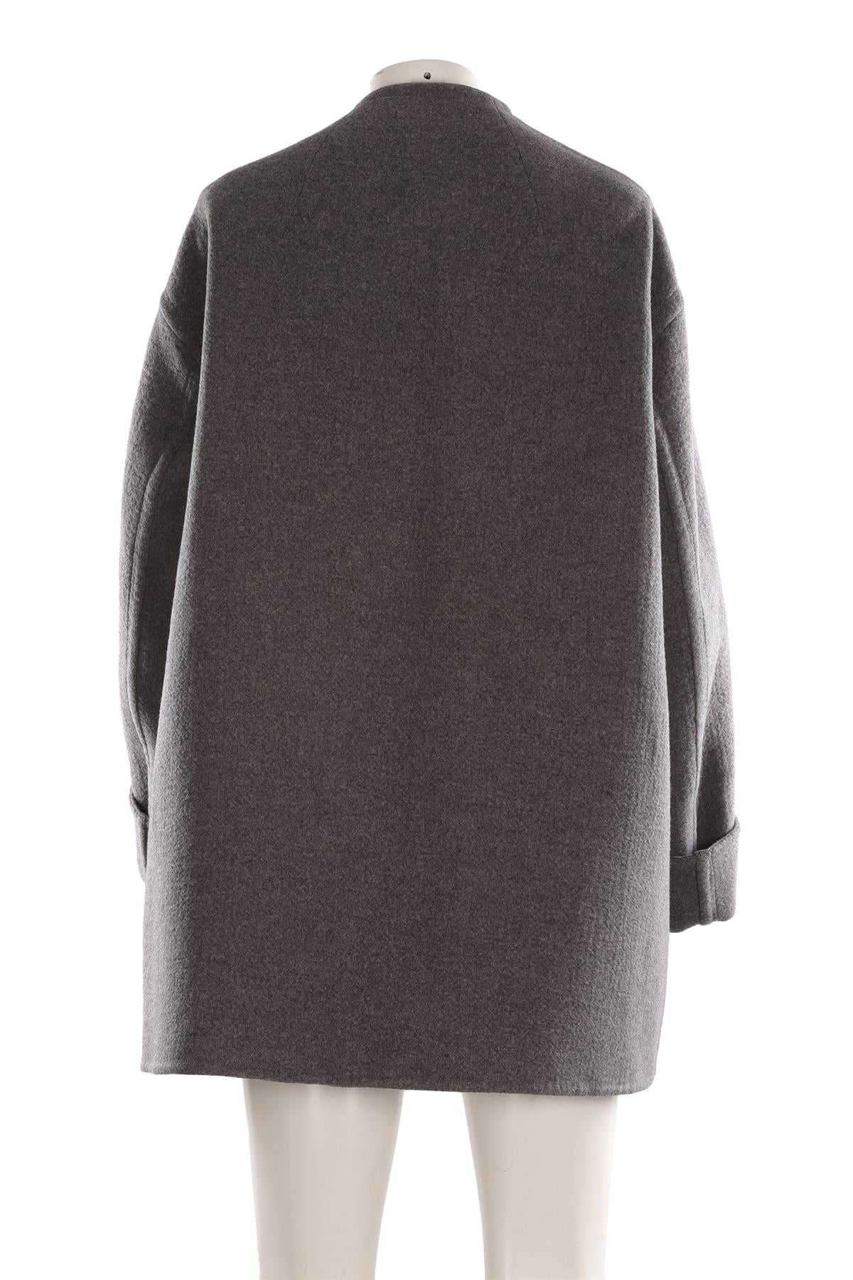 BOTTEGA VENETA GREY CASHMERE COAT IT 38 UK 6 - Image 4